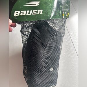 Bauer Black protective Sports Skating Equipment with carrying mesh bag